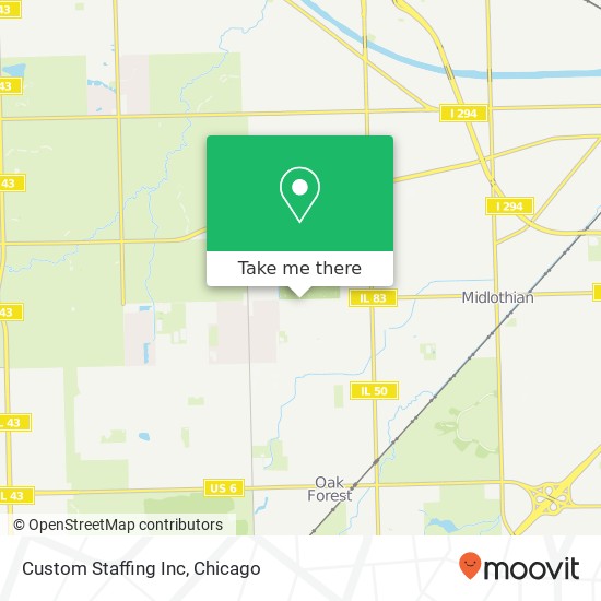 Custom Staffing Inc map