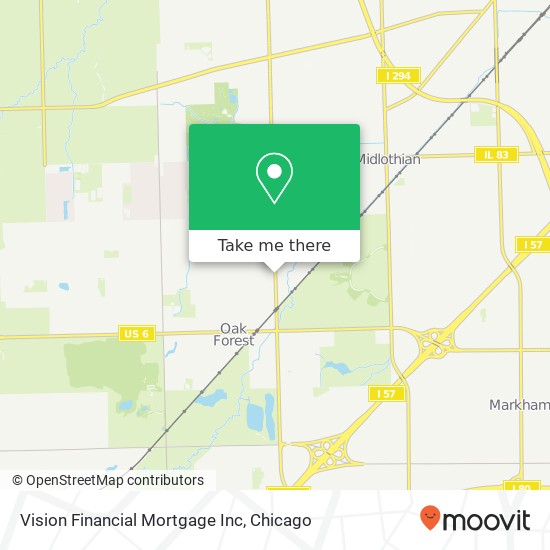 Vision Financial Mortgage Inc map