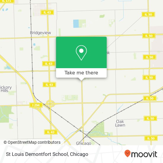 Mapa de St Louis Demontfort School