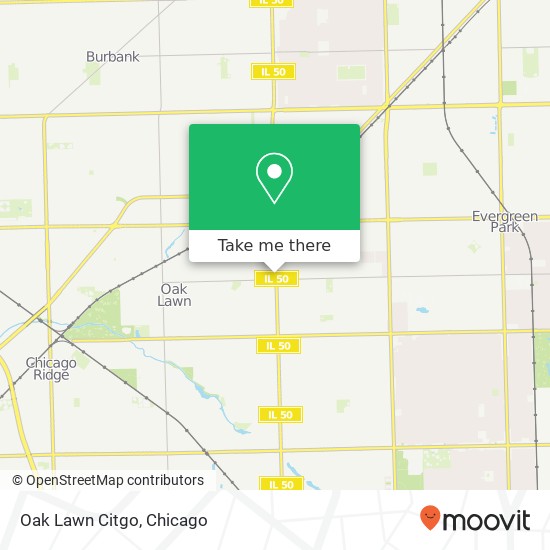 Oak Lawn Citgo map