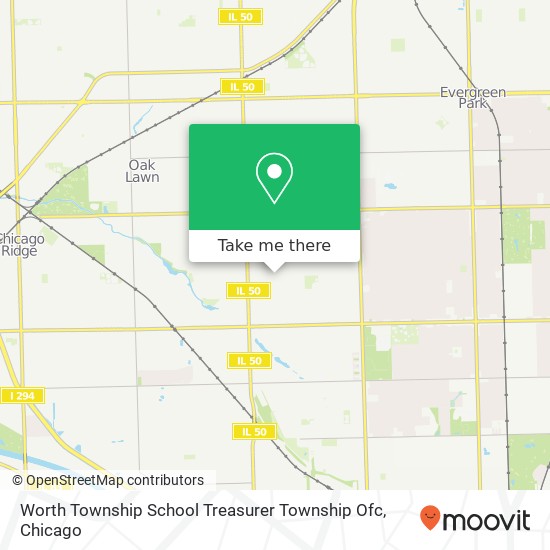 Mapa de Worth Township School Treasurer Township Ofc