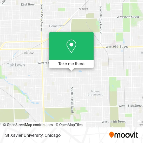 St Xavier University map