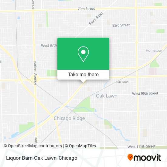 Liquor Barn-Oak Lawn map