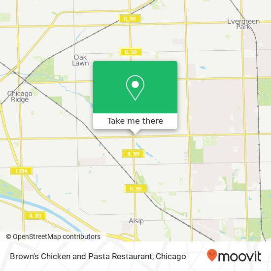 Mapa de Brown's Chicken and Pasta Restaurant