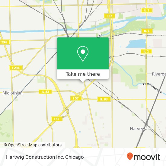 Hartwig Construction Inc map