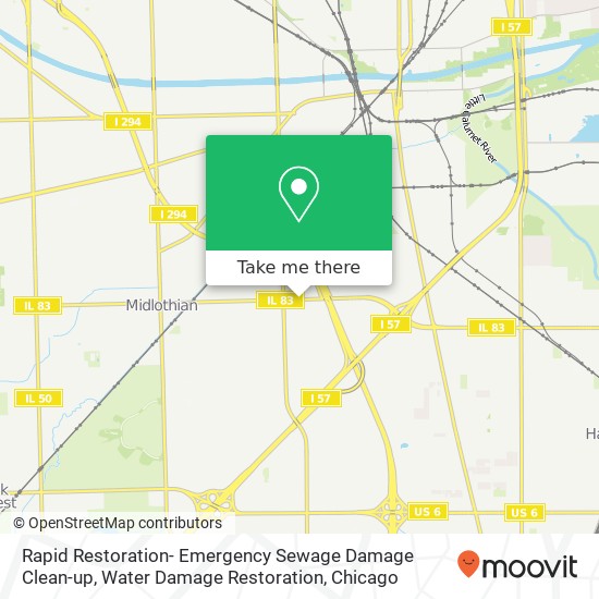 Rapid Restoration- Emergency Sewage Damage Clean-up, Water Damage Restoration map