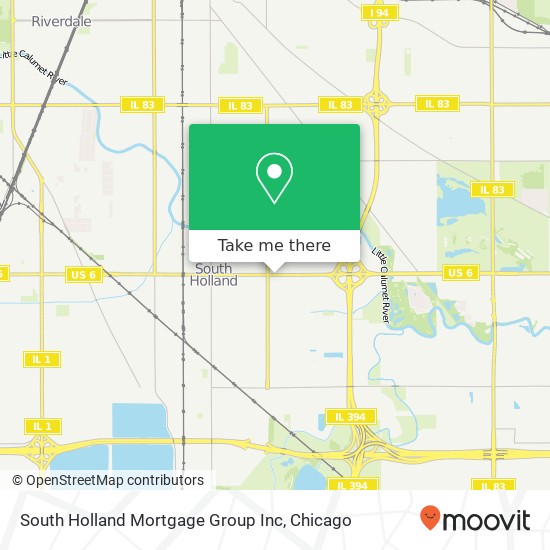 Mapa de South Holland Mortgage Group Inc