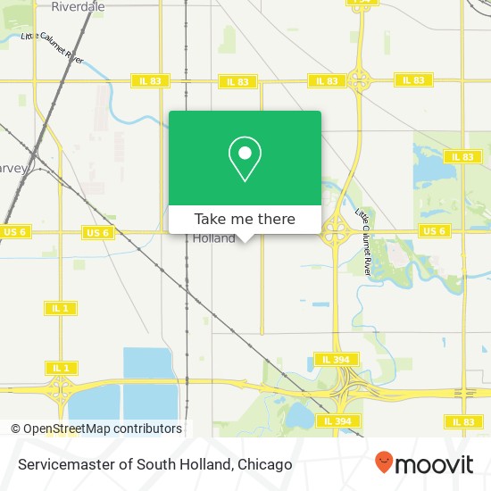 Servicemaster of South Holland map