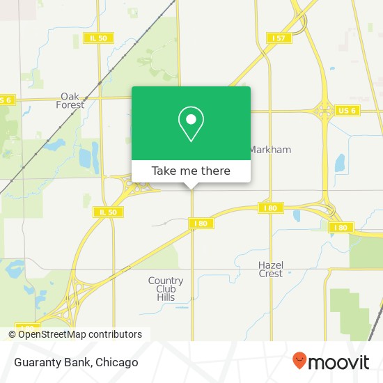 Guaranty Bank map