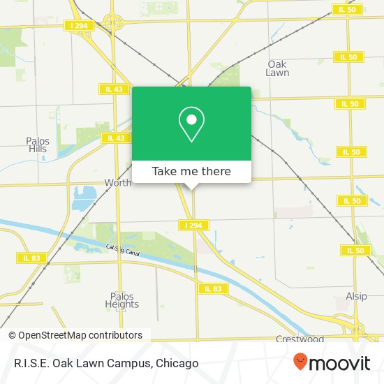 R.I.S.E. Oak Lawn Campus map