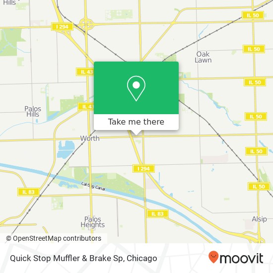 Mapa de Quick Stop Muffler & Brake Sp