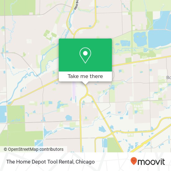 The Home Depot Tool Rental map