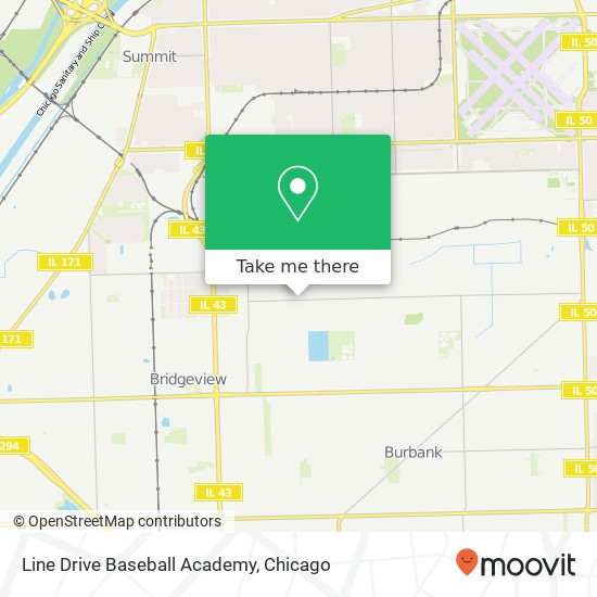 Line Drive Baseball Academy map