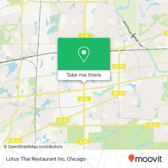 Lotus Thai Restaurant Inc map