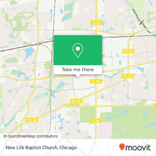 Mapa de New Life Baptist Church