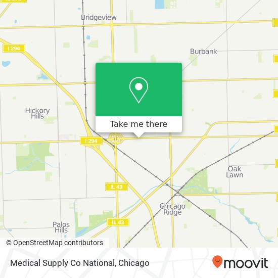 Mapa de Medical Supply Co National