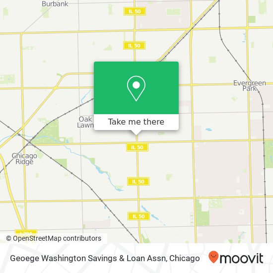 Geoege Washington Savings & Loan Assn map