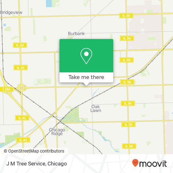 J M Tree Service map