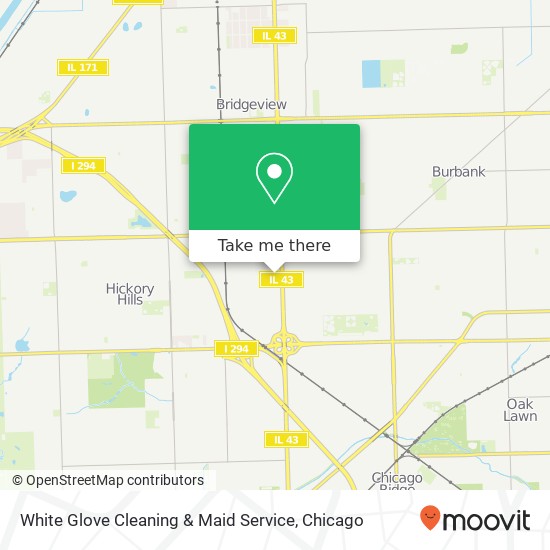 Mapa de White Glove Cleaning & Maid Service
