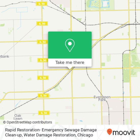 Rapid Restoration- Emergency Sewage Damage Clean-up, Water Damage Restoration map