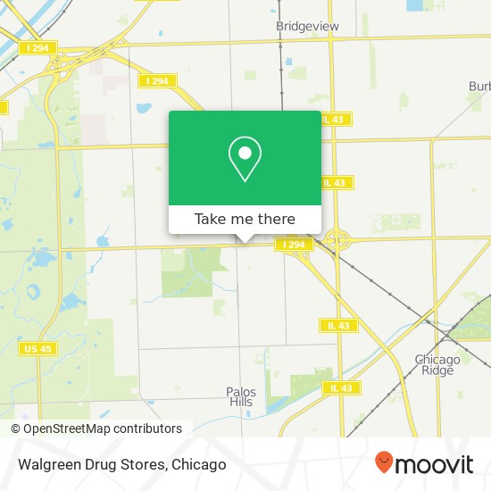 Walgreen Drug Stores map