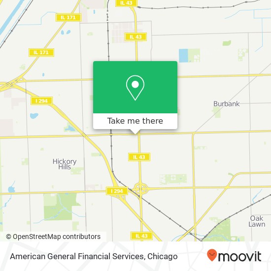 American General Financial Services map