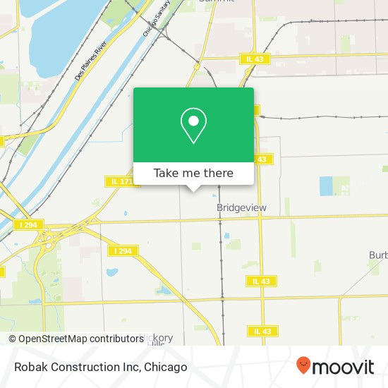 Robak Construction Inc map