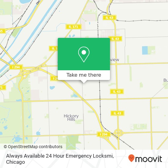 Always Available 24 Hour Emergency Locksmi map