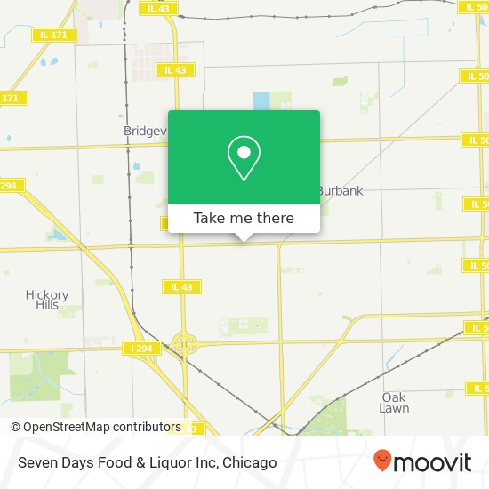 Seven Days Food & Liquor Inc map