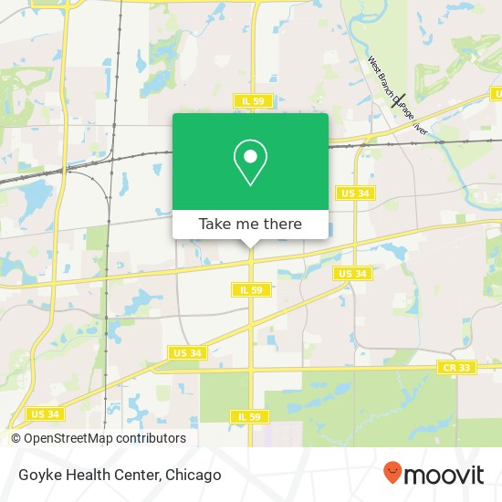 Mapa de Goyke Health Center