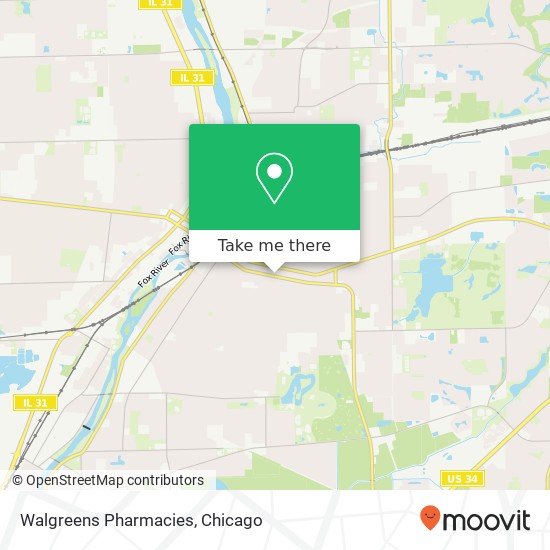 Mapa de Walgreens Pharmacies