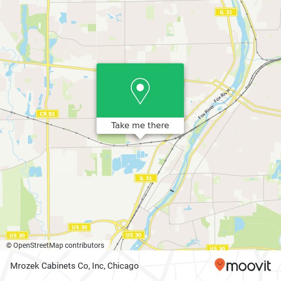 Mrozek Cabinets Co, Inc map