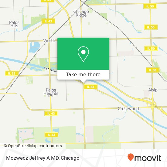 Mapa de Mozwecz Jeffrey A MD