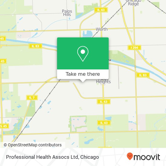 Professional Health Assocs Ltd map