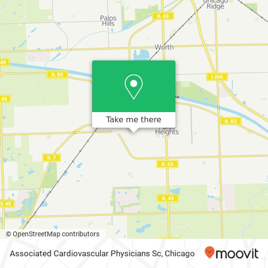 Mapa de Associated Cardiovascular Physicians Sc