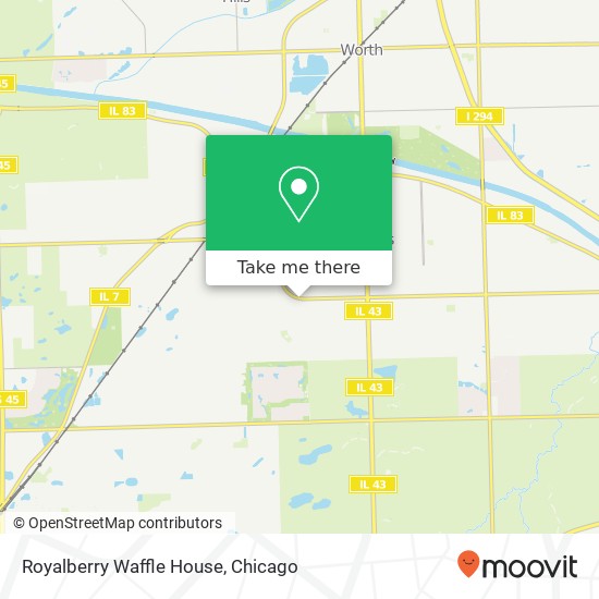Royalberry Waffle House map
