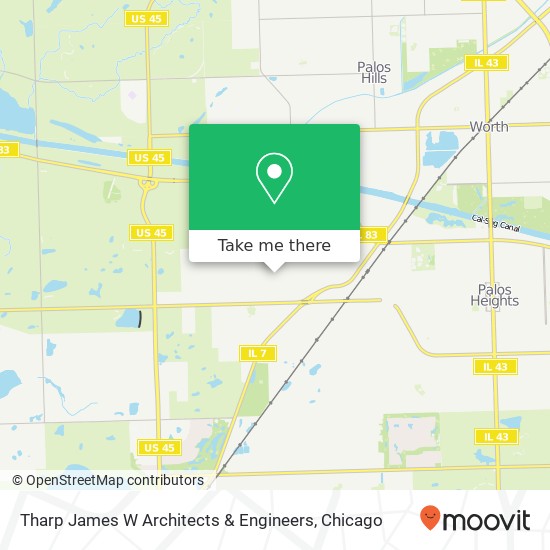 Tharp James W Architects & Engineers map