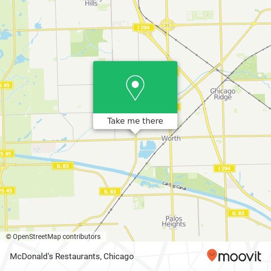 McDonald's Restaurants map