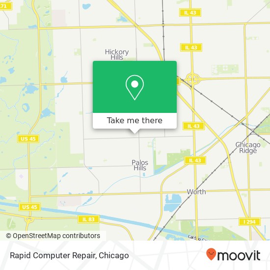 Mapa de Rapid Computer Repair