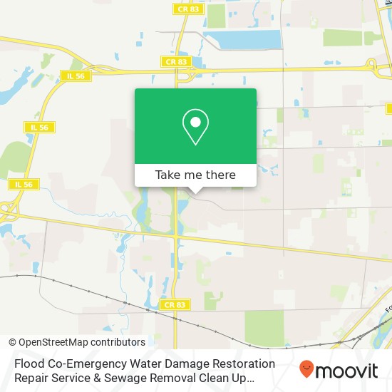 Mapa de Flood Co-Emergency Water Damage Restoration Repair Service & Sewage Removal Clean Up Contractor