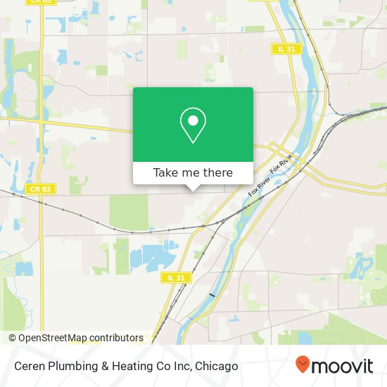 Ceren Plumbing & Heating Co Inc map