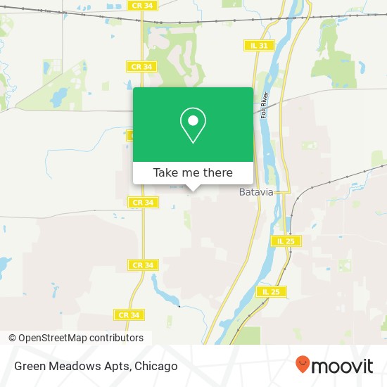 Green Meadows Apts map