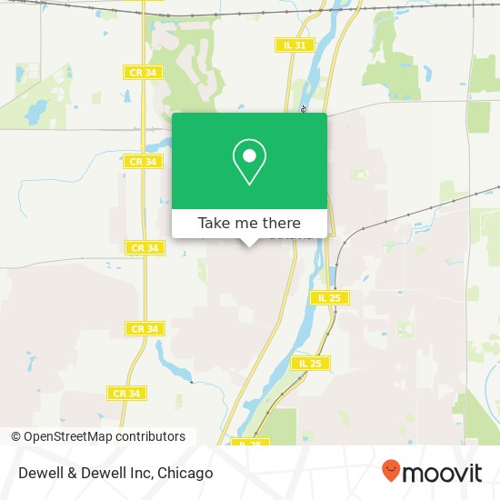 Dewell & Dewell Inc map
