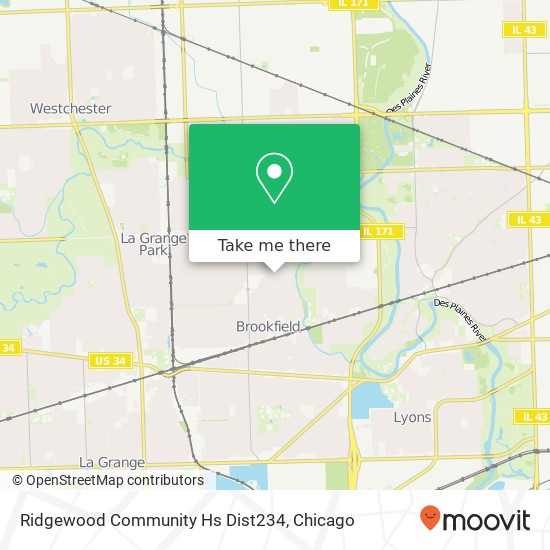 Mapa de Ridgewood Community Hs Dist234