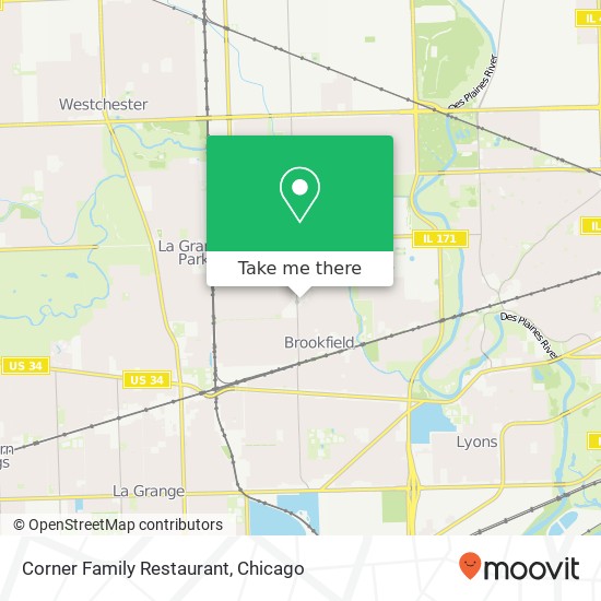 Corner Family Restaurant map