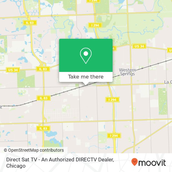 Direct Sat TV - An Authorized DIRECTV Dealer map