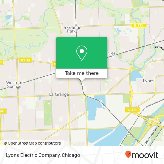 Lyons Electric Company map