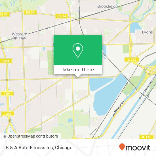 B & A Auto Fitness Inc map