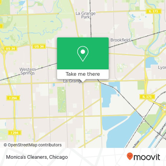 Monica's Cleaners map