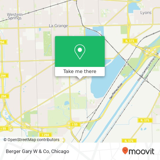 Mapa de Berger Gary W & Co